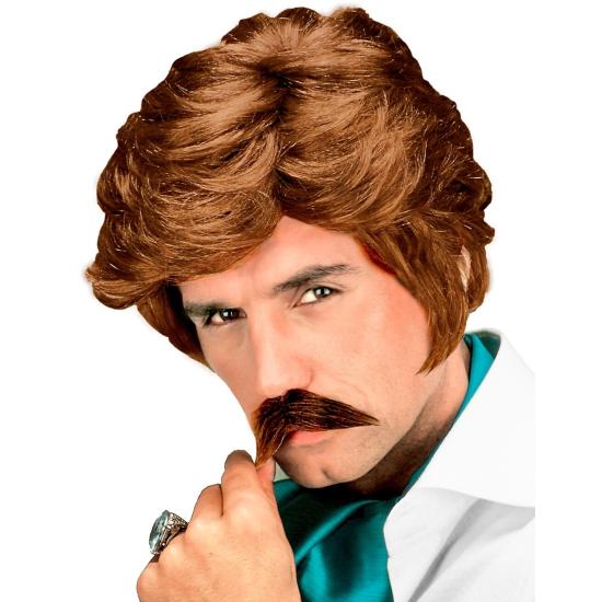 Perucas Casanova Marrom com Bigode. Perucas Casanova Marrom com Bigode.