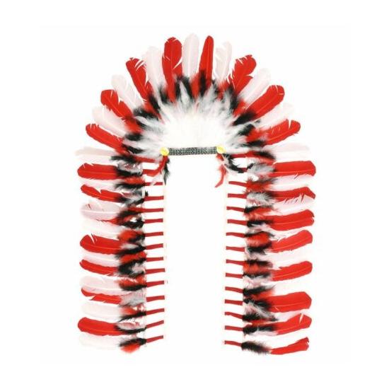 Cocar indiano de luxo de 110 cm.