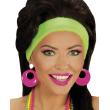 Pendientes Rosas Neon Pink Ladies Grease