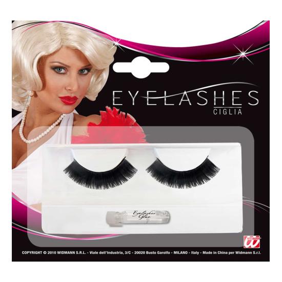 Fantasias de Cílios Pretos Longos.