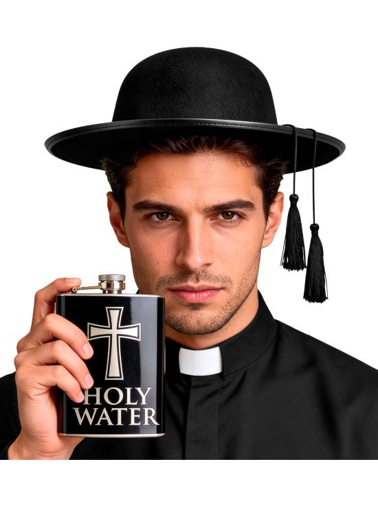Frasco de água benta para trajes religiosos