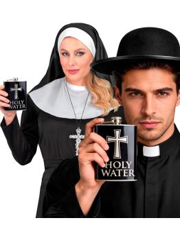 Frasco de água benta para trajes religiosos