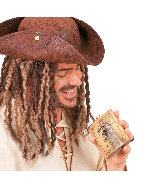 Cantil de pirata para completar seu traje de corsário.