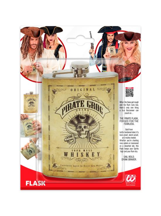 Cantil de pirata para completar seu traje de corsário.