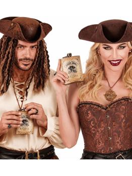 Cantil de pirata para completar seu traje de corsário.