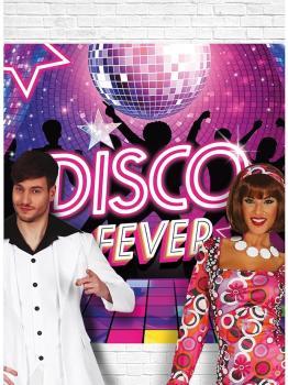 Sessão de fotos da Disco Fever para festas dos anos 70  220x150 cm