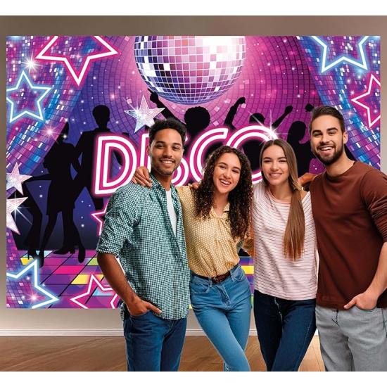 Sessão de fotos da Disco Fever para festas dos anos 70  220x150 cm