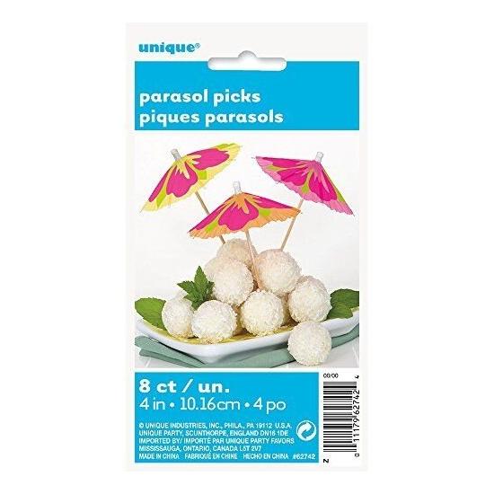 Espeto com Guarda-chuva Pacote de 10 unidades