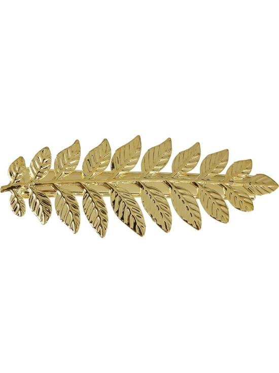 Grampo de cabelo de louro metálico dourado – acessório de fantasia para festas de época, carnaval e Halloween