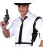 Pistola 25 cm e coldre de ombro para fantasias