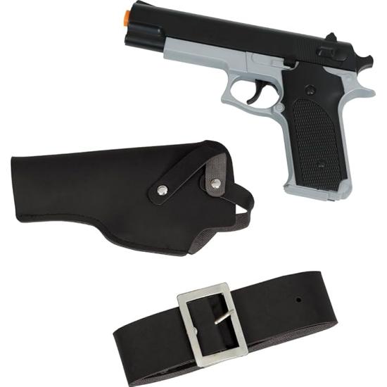 Pistola de brinquedo com coldre (22 cm)
