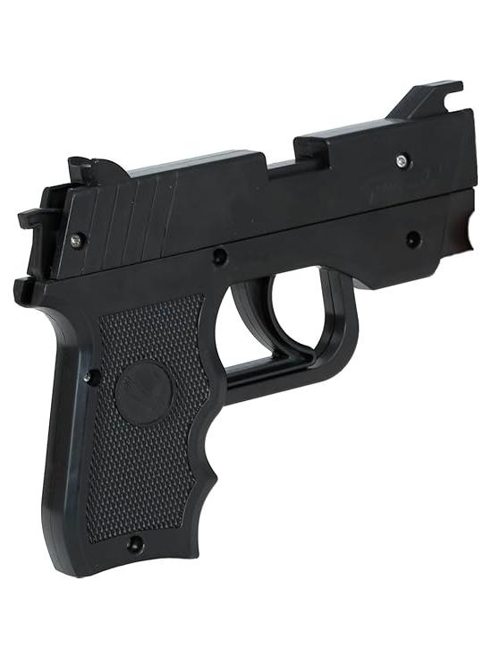 Pistola de elástico preto 17 cm