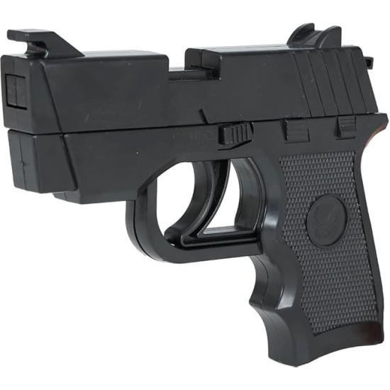 Pistola de elástico preto 17 cm