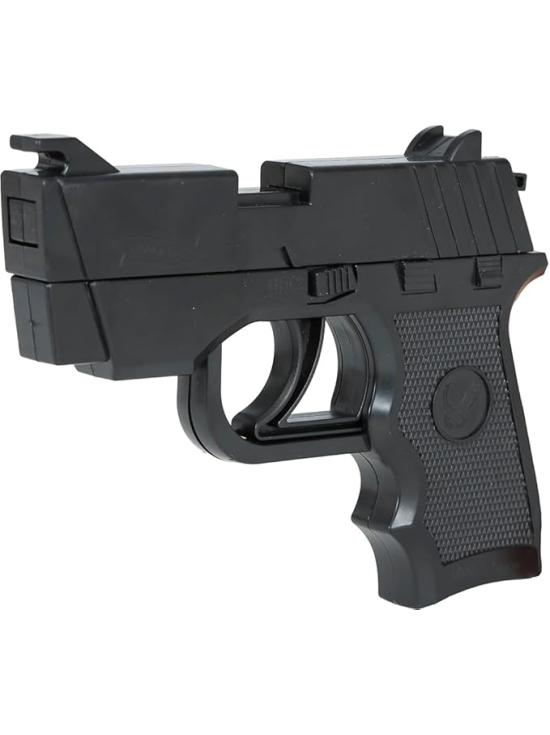 Pistola de elástico preto 17 cm