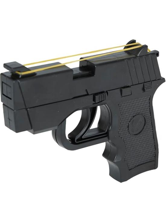 Pistola de elástico preto 17 cm