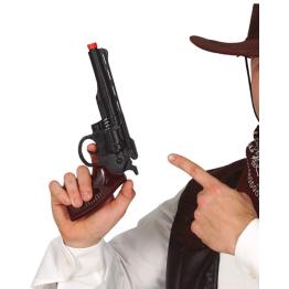 Pistola Cowboy Preta 28 cm