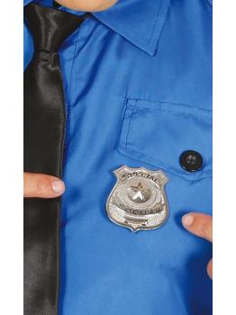 Distintivo de polícia de metal