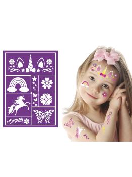 Modelo de maquiagem infantil fantasia