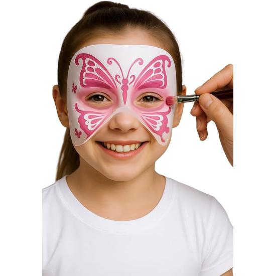 Conjunto de Estênceis para Maquiagem (5x13,5cm) – Ideal para Pintura Facial e Corporal