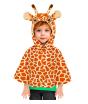 Poncho com estampa de girafa bebê (tamanho 98, 1-2 anos)