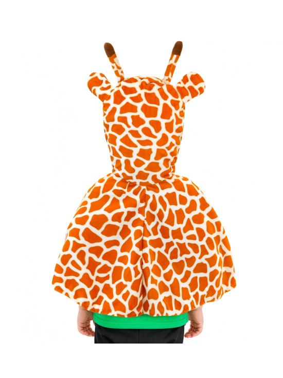 Poncho com estampa de girafa bebê (tamanho 98, 1-2 anos)