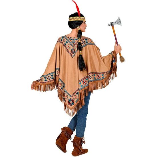 Poncho indiano com franjas Poncho indiano com franjas