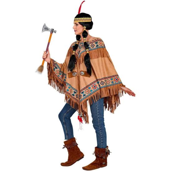 Poncho indiano com franjas Poncho indiano com franjas
