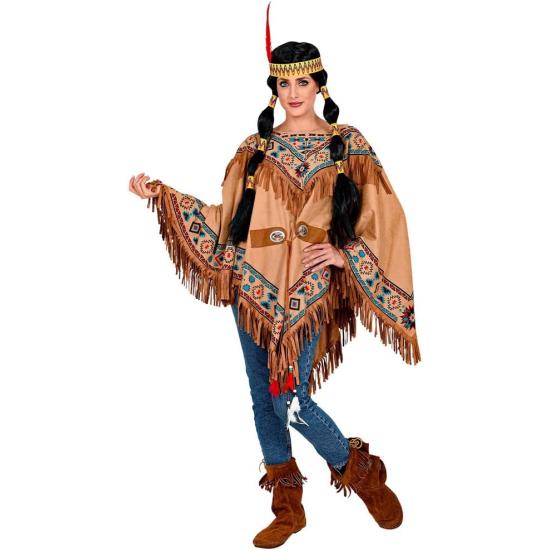 Poncho indiano com franjas Poncho indiano com franjas