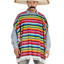 Poncho mexicano tamanho único