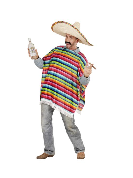 Poncho mexicano tamanho único