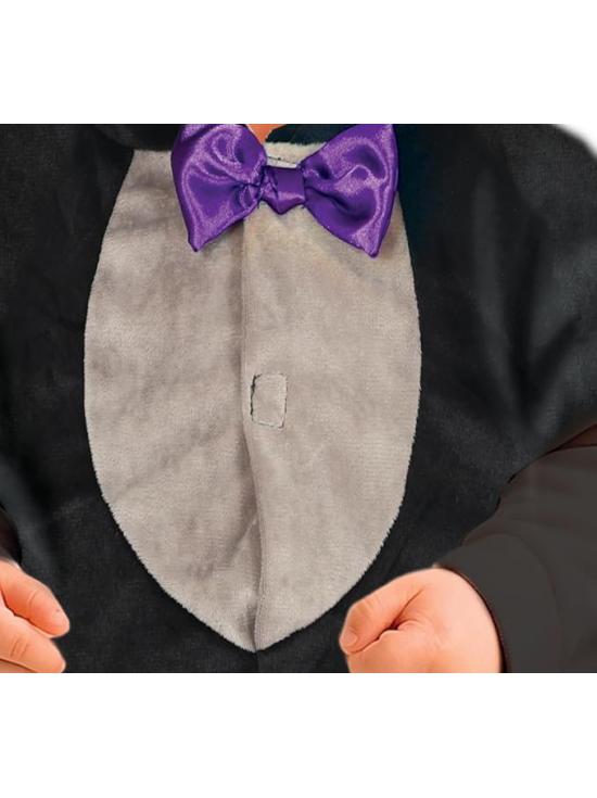 Poncho de morcego com capuz para bebê