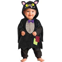Poncho de morcego com capuz para bebê