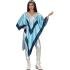 Poncho Super Trouper ABBA para mulheres – Fantasia azul dos anos 70 para festas, Halloween e Carnaval Poncho Super Trouper ABBA para mulheres – Fantasia azul dos anos 70 para festas, Halloween e Carnaval