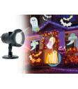 Projetor de figuras LED de Halloween e Natal para ambientes externos