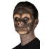 Prótese facial de macaco assustador Black Chimp Deluxe FX para o Halloween