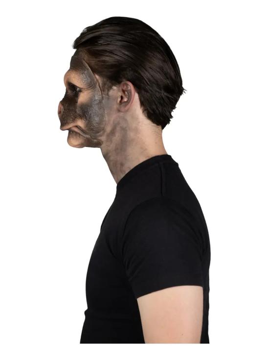 Prótese facial de macaco assustador Black Chimp Deluxe FX para o Halloween