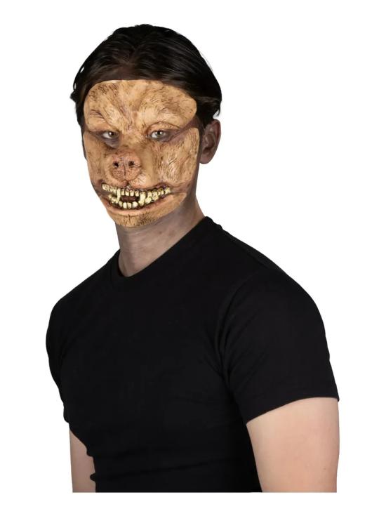 Prótese facial de cachorro assustador de luxo para o Halloween