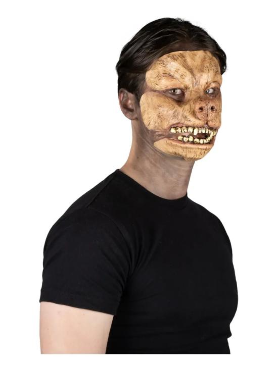 Prótese facial de cachorro assustador de luxo para o Halloween