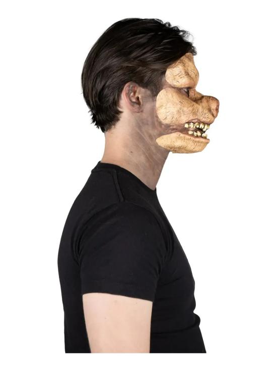 Prótese facial de cachorro assustador de luxo para o Halloween