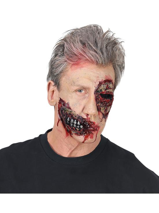 Prótese de látex de dentes de zumbi