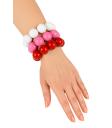 Pulseira Feminina Rosa Rosa dos anos 50. .