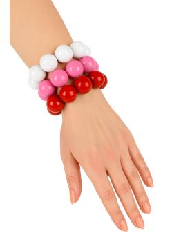 Pulseira Feminina Rosa Rosa dos anos 50. .