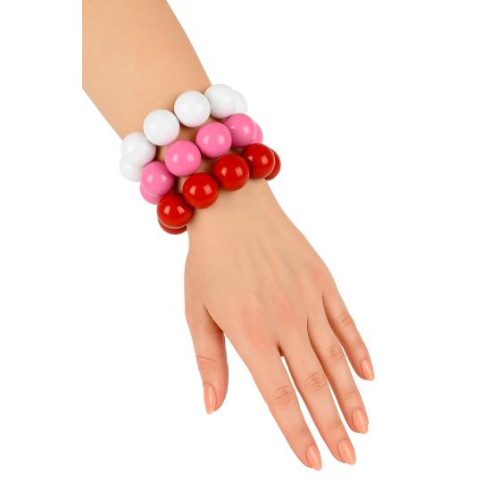 Pulseira Feminina Rosa Rosa dos anos 50. .