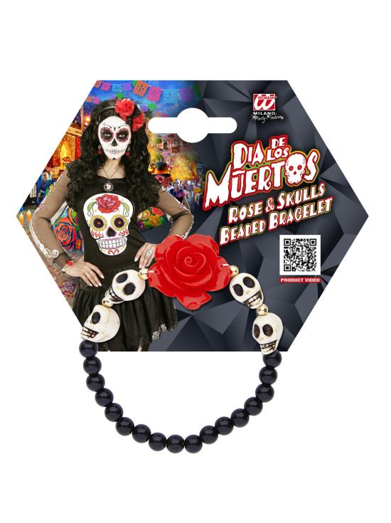 Pulseira Catrina Caveira Dia dos Mortos