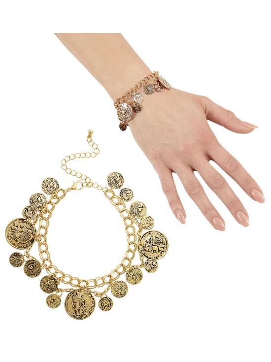 Pulseira com Moedas de Ouro