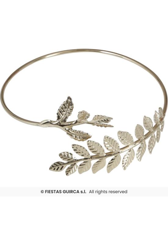 Pulseira de Louro Metálica - Acessório para Deusa Grega ou Romana
