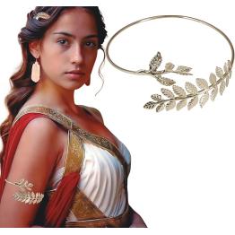 Pulseira de Louro Metálica - Acessório para Deusa Grega ou Romana