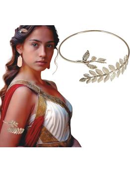Pulseira de Louro Metálica - Acessório para Deusa Grega ou Romana