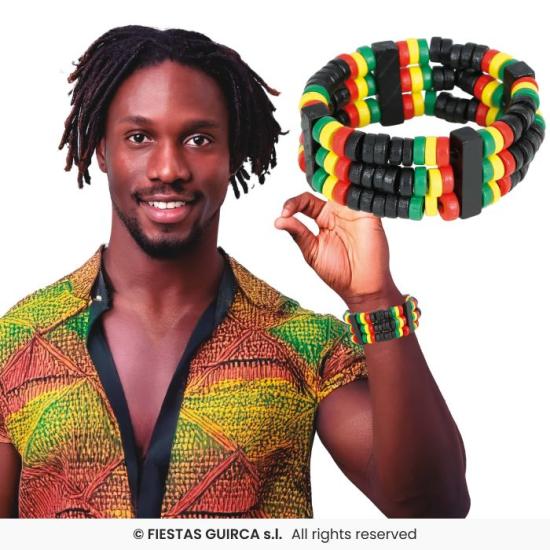 Pulseira Rasta Multicolorida - Acessório para Festa e Carnaval Pulseira Rasta Multicolorida - Acessório para Festa e Carnaval