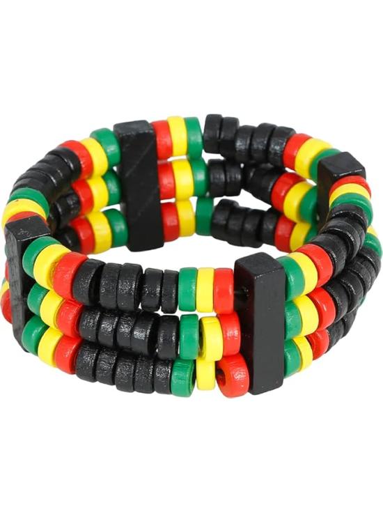 Pulseira Rasta Multicolorida - Acessório para Festa e Carnaval